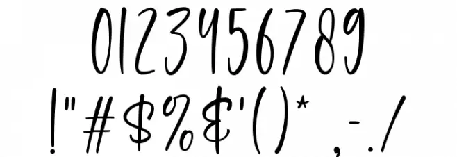 Samanta Font OTHER CHARS