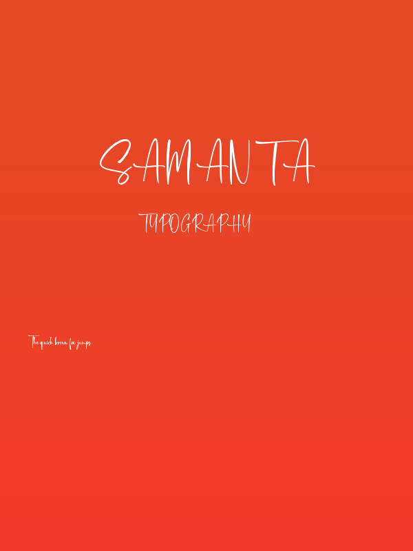 Samanta Poster