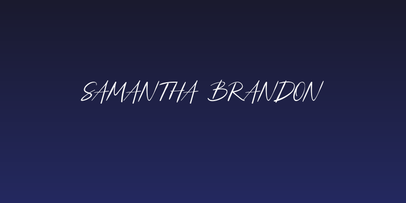 Samantha Brandon Social Header