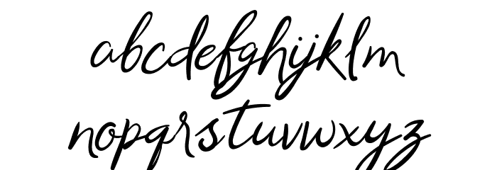 Samantha Brandon Font LOWERCASE