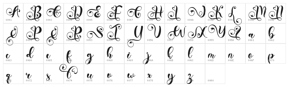 Samantha Christmas Demo Character Map