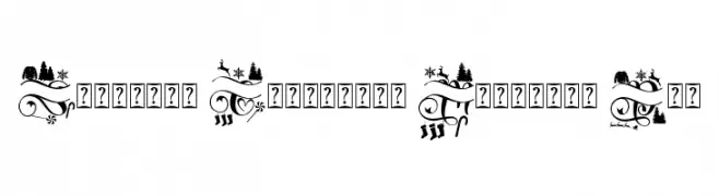 Samantha Christmas Monogram Dem font caratteri gratis