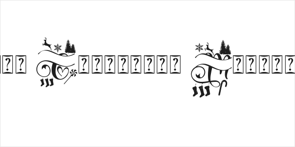 Samantha Christmas Monogram Dem Logo