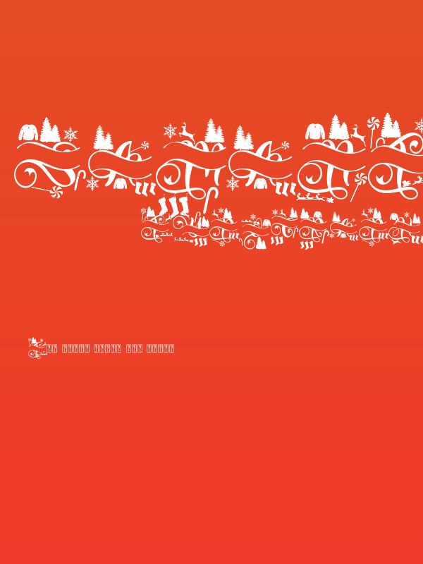 Samantha Christmas Monogram Dem Poster