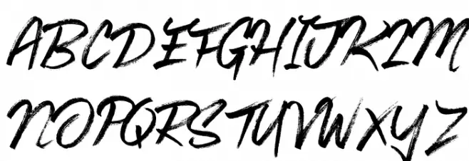Samantha Hannah Schriftart Groß