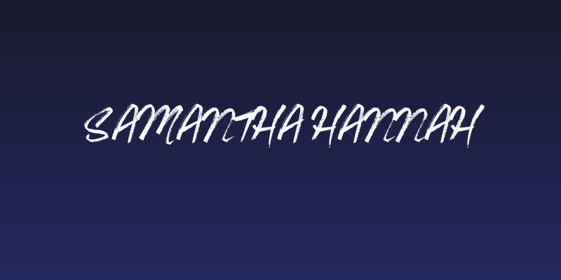 Samantha Hannah Social Header