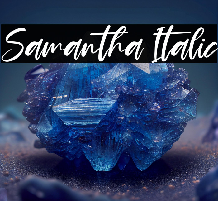 Samantha Italic Example 2