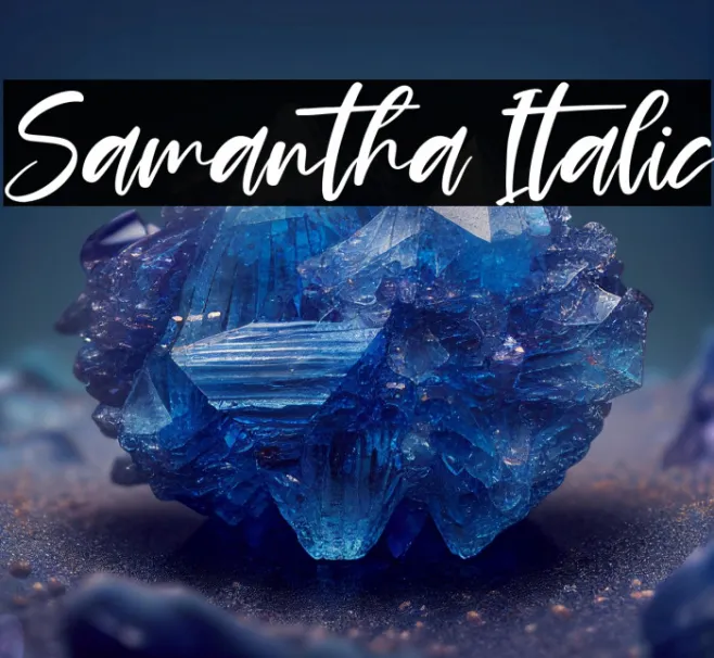 Samantha Italic Example 2