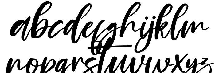 Samantha Italic Font LOWERCASE