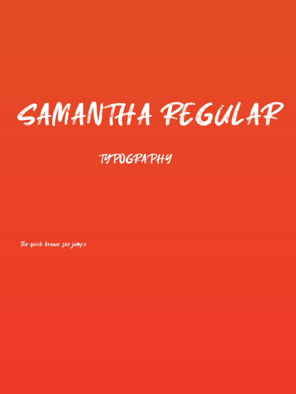 Samantha Regular Poster