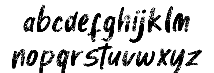 Samantha Regular Font LOWERCASE