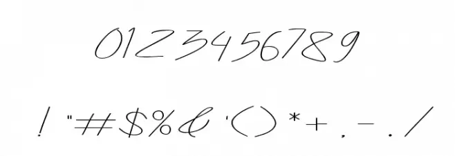 Samantha Font OTHER CHARS