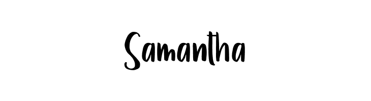 Samantha  Frei Schriftart Herunterladen