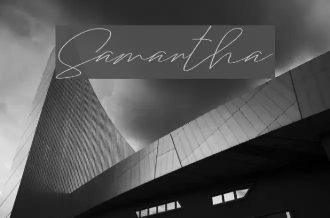 Samantha Font examples