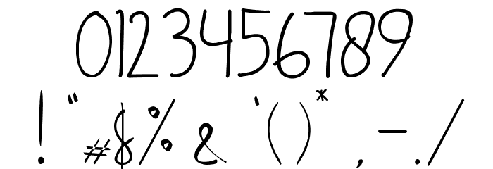 SamarasaHandwriting Font OTHER CHARS