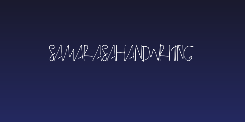 SamarasaHandwriting Social Header