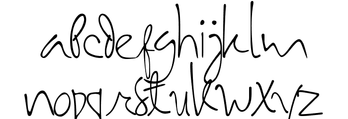 SamarasaHandwriting Font LOWERCASE