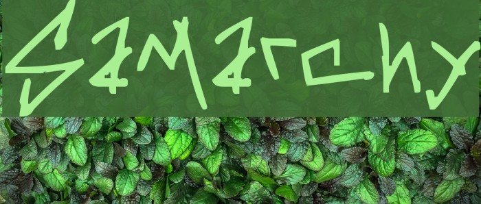 Samarchy Font examples