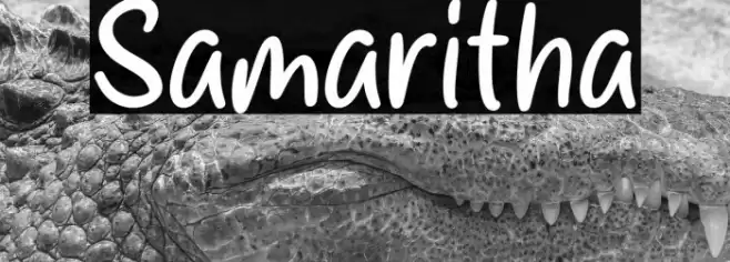 Samaritha Font examples