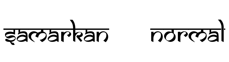 Samarkan      Normal  Frei Schriftart Herunterladen