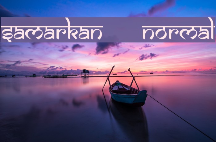 Samarkan Normal Font examples