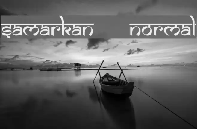 Samarkan      Normal Font examples