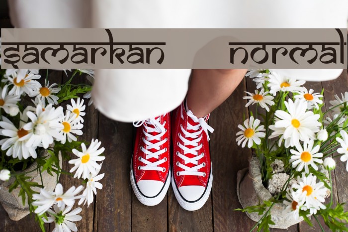 Samarkan Normal Font examples