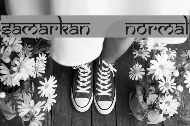 Samarkan      Normal Font examples