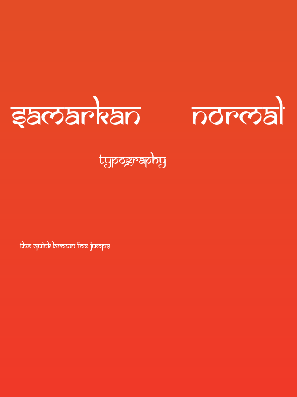 Samarkan      Normal Poster