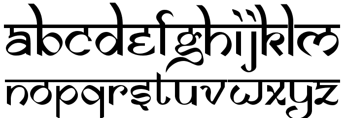 Samarkan Normal Font LOWERCASE