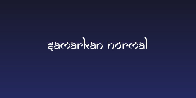Samarkan Normal Social Header