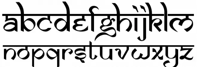Samarkan Normal Schriftart Kleinbuchstaben