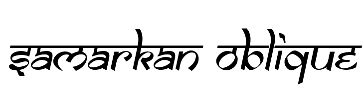 Samarkan Oblique  フリーフォントのダウンロード