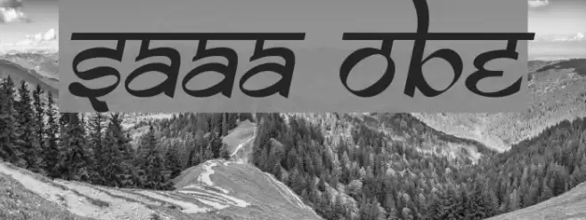 Samarkan Oblique Font examples