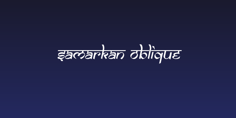 Samarkan Oblique Social Header