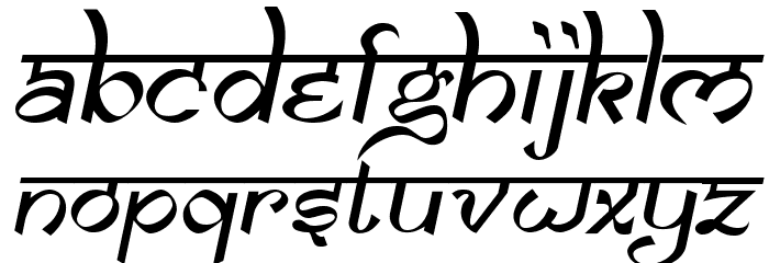 Samarkan Oblique Font LOWERCASE