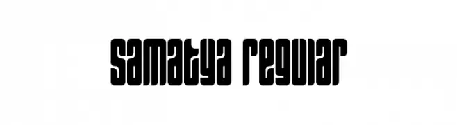 Samatya Regular  Скачать бесплатные шрифты