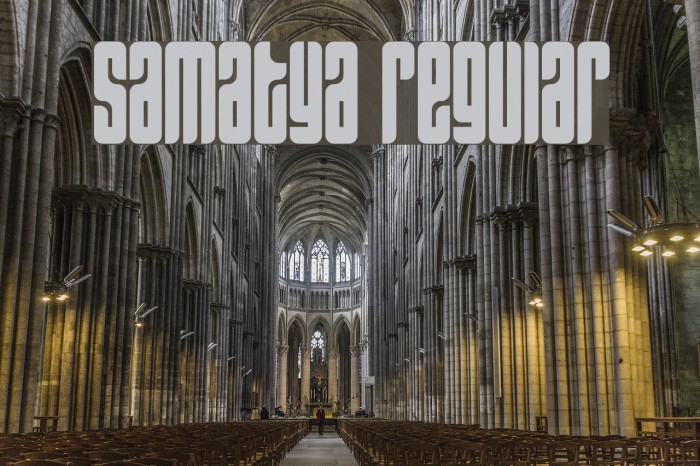 Samatya Regular Font examples