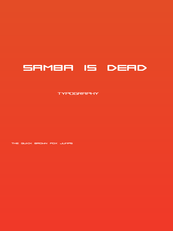Samba is Dead Poster