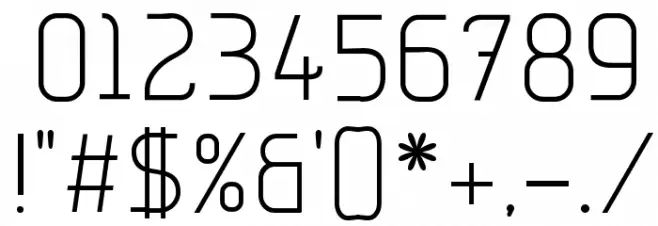 Samba Font OTHER CHARS