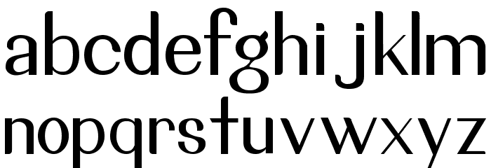 Sambadha Font LOWERCASE