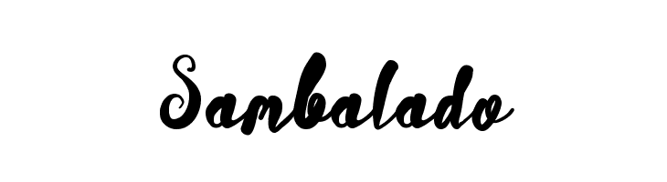 Sambalado  免费字体下载