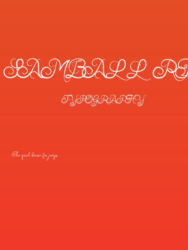 Samball Regular Poster