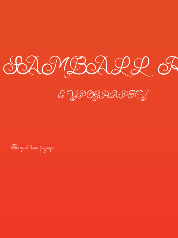 Samball Regular Poster