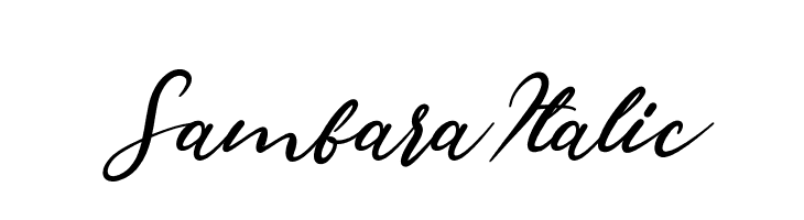 Sambara Italic  नि: शुल्क फ़ॉन्ट्स डाउनलोड