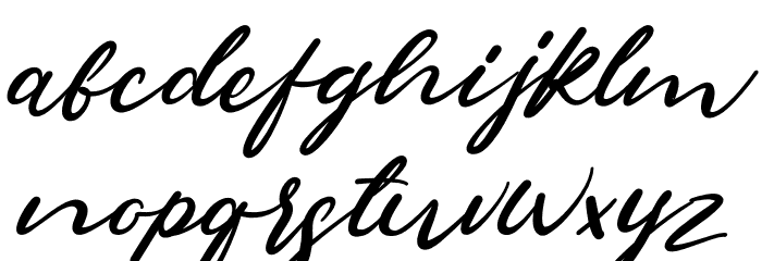 Sambara Italic Font LOWERCASE