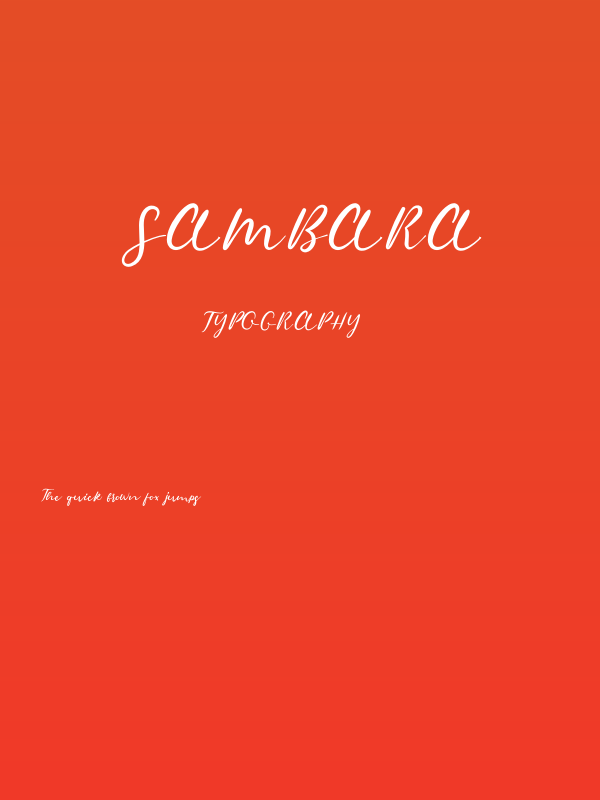 Sambara Poster