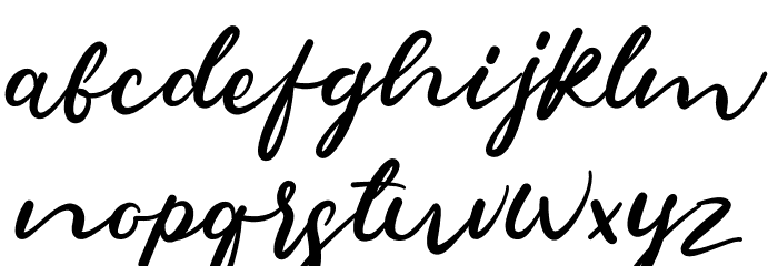 Sambara Font LOWERCASE