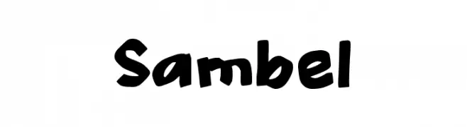 Sambel フォント