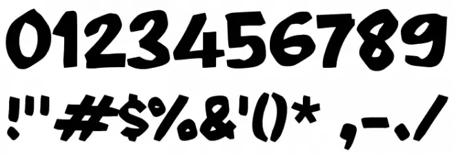 Sambel フォント その他の文字